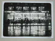 Warszawa. Kawiarnia " Szwajcarska " nocą 1963r