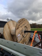 szpula po kablu, bęben drewniany 120 cm