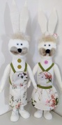 Zające wielkanocne ozdoby świąteczne dekoracje 