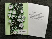 Kartka dzień babci i dziadka, dla babci, ręczenie robiona, quilling