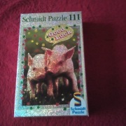 Puzzle Good Luck - Świnki w brokatowym tle 111 ele