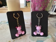 Brelok/zawieszka żywica Miś /handmade