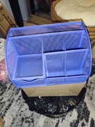 Organizer biurkowy nowy niebieski 