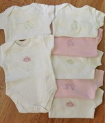 Body krótki rękaw George rozm 68 -kompl 7 szt GIRL