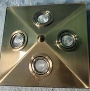 Nowa Lampa piramida sufitowa plafon złota