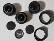PENTAX K: obiektyw 2x 18-55mm, 50-200mm, 2x Osłona PS, zestaw lub osobno!