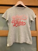 T-shirt szary z nadrukiem marki Cubus, r. 134/140