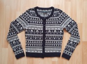 HOUSE sweter damski wzorki S/36