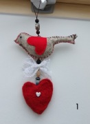 Ptaszki z filcu Wielkanoc