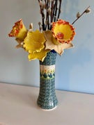 Wazon w Żonkile, narcyzy, dek 2122, Bolesławiec 