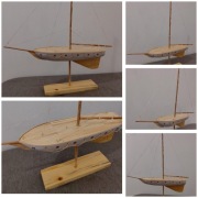 Model jachtu drewniane 