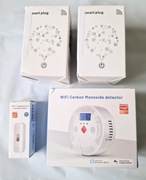 Zestaw SMART Czujnik czadu Gniazdko programator czasowy + GRATIS