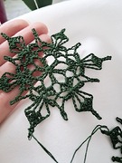 Gwiazdki na szydełku, ozdoba na choinkę,  na Boże Narodzenie, rękodzieło 