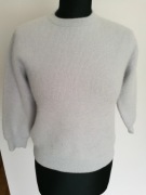 Kaszmir Sweter R XS S Puszysty Szary Puszek Miękki 