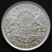 Łotwa 1 lats 1924 - srebro