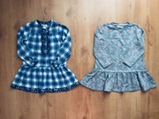 Sukienka/ tunika dla dziewczynki, 2 sztuki, rozm. 110.