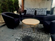 Komplet Kanapa Funkcja spania z 2szt fotele 