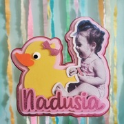 Topper dekoracja na tort roczek swieczki projekt 