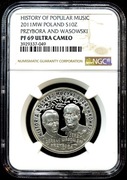 10 ZŁ 2011, J. PRZYBORA, J. WASSOWSKI NGC PF69 UC #75