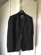 Czarny garnitur komplet marynarka 48/170 spodnie 84/170