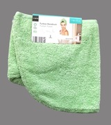 Ręcznik turban na głowę 100% bawełna zielony nowy