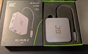 HUB GC-HUB 2 4K ULTRA Green Cell USB C USB C, 3xUSB, HDMI, RJ 45