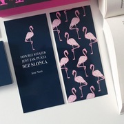 Zakładka do książki z flamingiem i cytatem - Prezent dla Książkary 