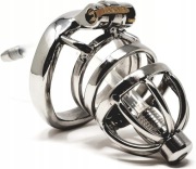 Stalowy pas cnoty Chastity cage 45mm oring + dilator