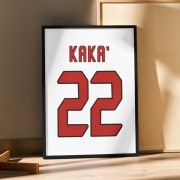 Plakat w ramce AC Milan Kaka