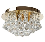 Lampa APP1038 złota sufitowa plafon kryształowy