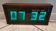 ZEGAR ELEKTRONIKA 7 LAMPY VFD NIXIE ROSYJSKI ZSRR CCCP + NOWE LAMPY