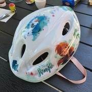 Kask rowerowy dla dziewczynki z Elsa