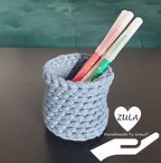 Kubeczek ze sznurka bawełnianego niebieski