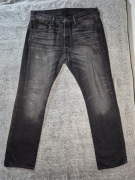 Levi's Jeans Mens 501 33x30 Black Fade Straight Leg Button Fly Cotton Denim