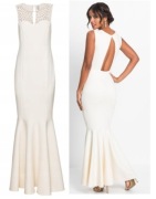 Nowa piękna długa suknia biała zdobiona 36