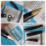 Pióro wieczne Montblanc 220 1972 stalówka OB złoto 585 vintage OPIS