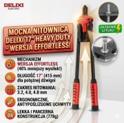 NITOWNICA RĘCZNA DWURĘCZNA 17" DELIXI MOCNA HEAVY DUTY DO NITÓW 3.2-4.8mm