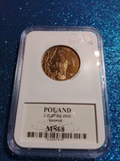 2 ZŁ DUDEK 2000 MS68 