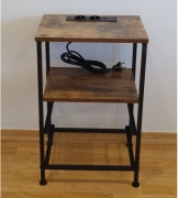 INDUSTRIALNA SZAFKA NOCNA STOLIK NOCNY 2 gniazdka porty USB ładowarka