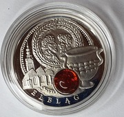 Szlak Bursztynowy "Amber Route", Elbląg , 2011r, Ag925, N:12.000 szt