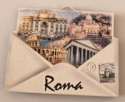 Magnes na lodówkę drewniany ROMA RZYM Watykan Italy Włochy Piza Neapol(43) 