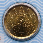 SAN MARINO 2005 20 CENTÓW UNC !!!!!!!!!!