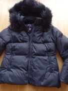 Granatowa zimowa kurtka damska