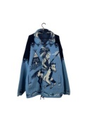 Vintage sweter full print, rozmiar XL, stan bardzo dobry