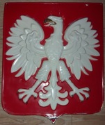 Godło PRL orzeł bez korony.