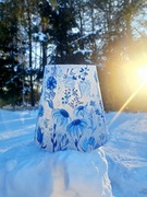 Klosz do lampy ręcznie malowany