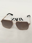 Okulary przeciwsłoneczne męskie z metalową ramką Modern Style ~ Zara
