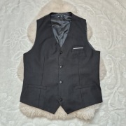 Kamizelka Garniturowa XL Czarna 20 % Wiskoza