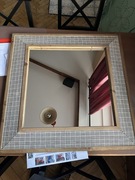 Lustro 71x71, drewniana rama