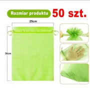50szt  worki siatka ochrona przed owadami na owoce warzywa 25x35cm 